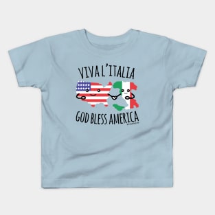 Viva L'Italia & God Bless America Kids T-Shirt